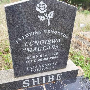 SHIBE Lungiswa 1978-2008