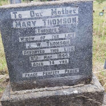 THOMSON Mary nee TUDHOPE -1944