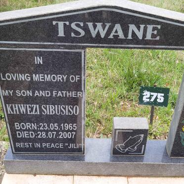 TSWANE Khwezi Sibusiso 1965-2007