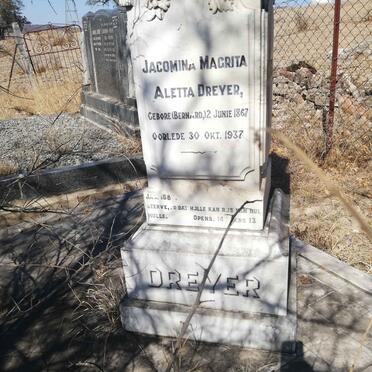 DREYER Jacomina Magrita Aletta nee BERNARD 1867-1937