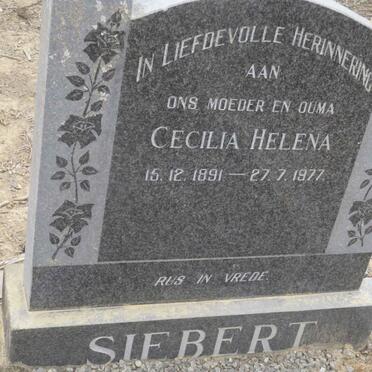 SIEBERT Cecilia Helena 1891-1977