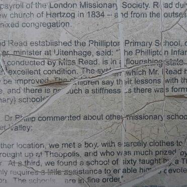 09. Hertzog Church &amp; Phillipton School History