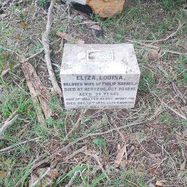 HARRIS Eliza Louisa -1895 :: HARRIS Walter Henry -1895