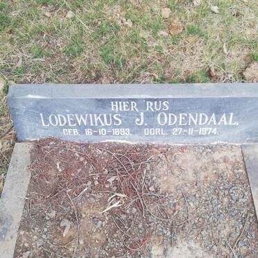 ODENDAAL Lodewikus J. 1893-1974