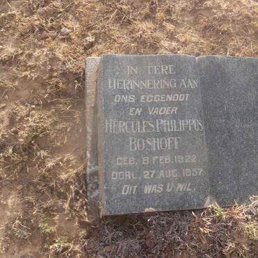 BOSHOFF Hercules Philippus 1922-1957