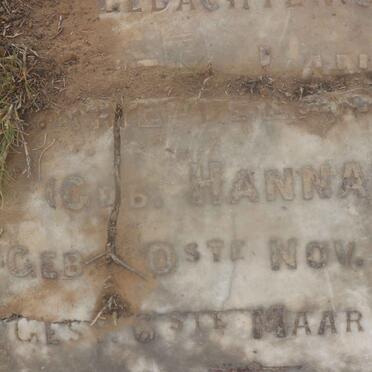 LANGE Jane, de nee HANNAH 1850-1912