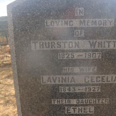 WHITTLE Thurston 1825-1907 &amp; Lavinia Cecilia 1843-1927 :: WHITTLE Ethel 1870-1885 :: WHITTLE Thurston 1866-1890