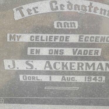 ACKERMANN J.S. -1943