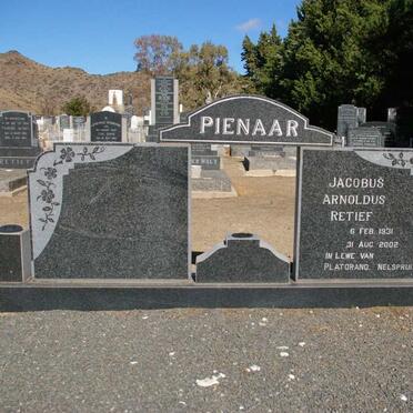 PIENAAR Jacobus Arnoldus Retief 1931-2002