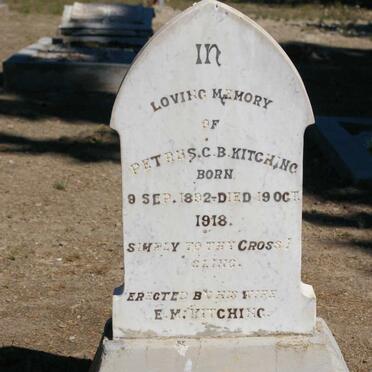 KITCHING Petrus C.B. 1892-1918