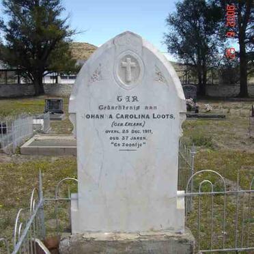 LOOTS Johanna Carolina nee ERLANK  -1911 :: LOOTS Infant