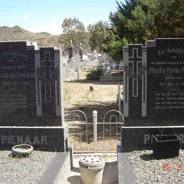 PIENAAR Petrus Jacobus 1880-1952 &amp; Martha Maria VAN DYK 1880-1945
