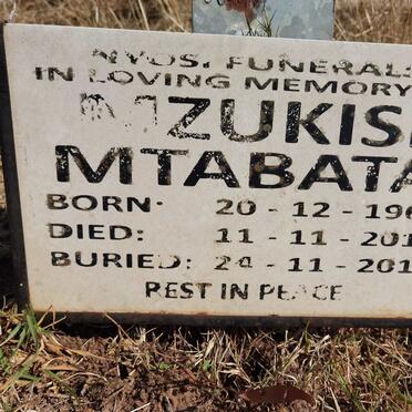 MTABATA Mzukisi 1966-2012