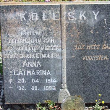 KOLESKY Anna Catharina 1914-1993