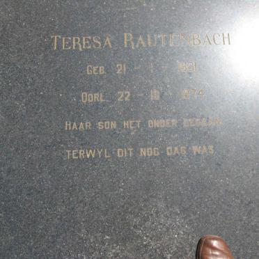 RAUTENBACH Teresa 1931-1974