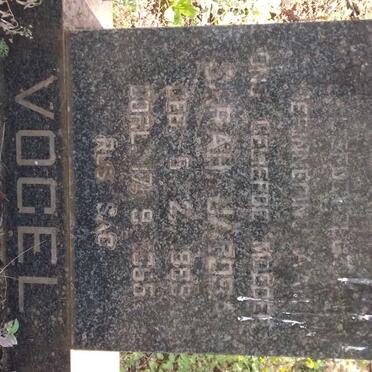 VOGEL Sarah Jacoba 1885-1965