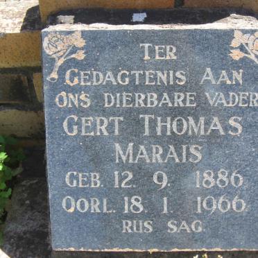 MARAIS Gert Thomas 1886-1966