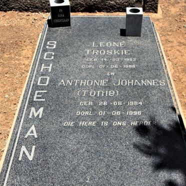 SCHOEMAN Leoné nee TROSKIE 1953-1996 :: SCHOEMAN Anthonie Johannes 1984-1996