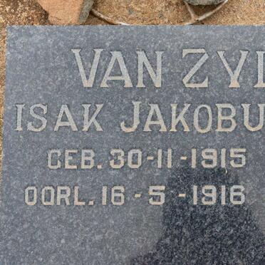 ZYL Isak Jakobus, van 1915-1916