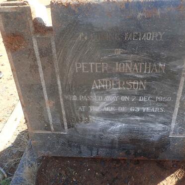 ANDERSON Peter Jonathan -1950