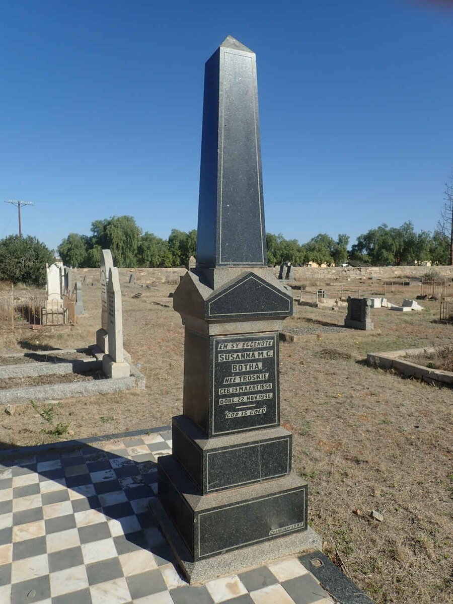 BOTHA Susanna M.C. nee TROSKIE 1856-1936