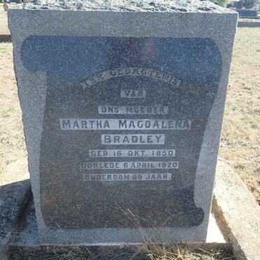 BRADLEY Martha Magdalena 1850-1920