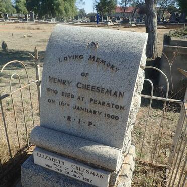 CHEESEMAN Henry -1900 &amp; Elizabeth -1937