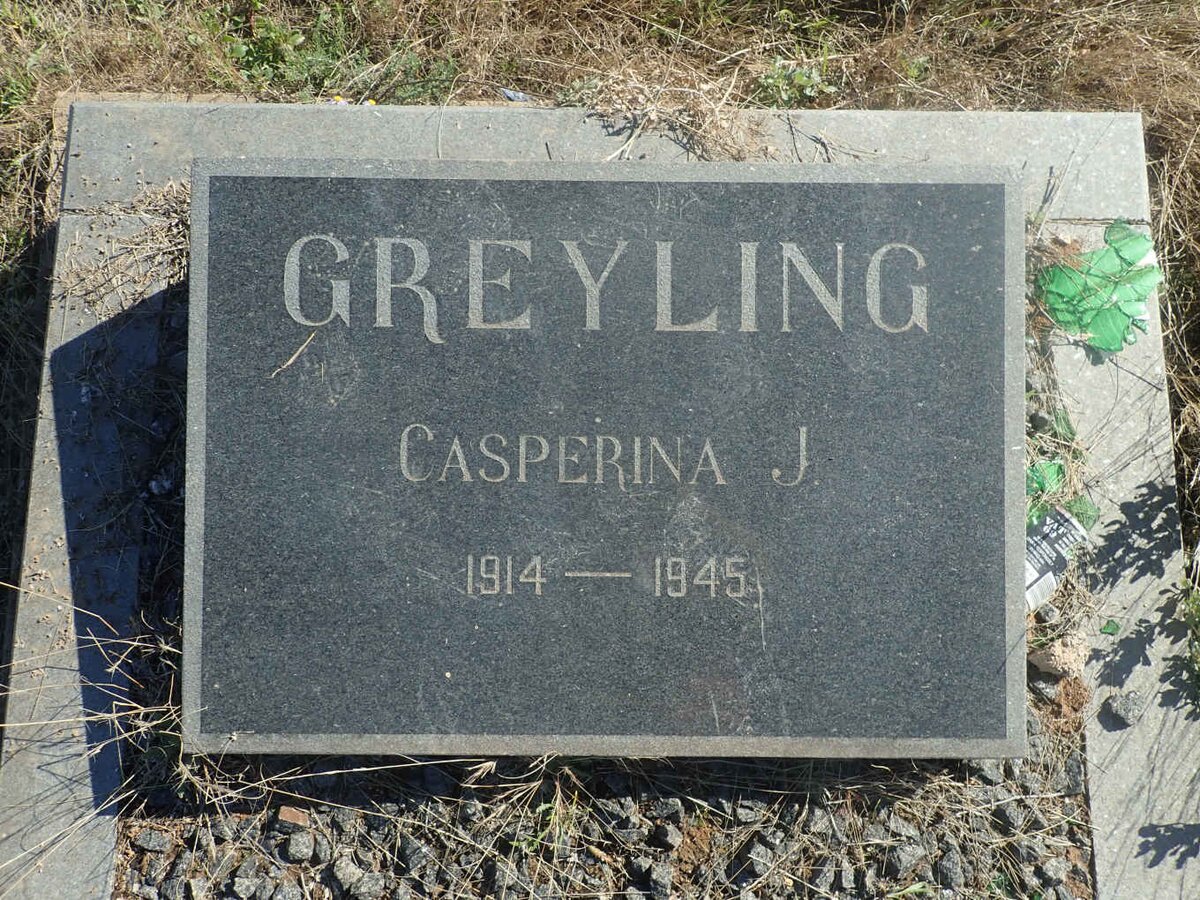 GREYLING Casperina J. 1914-1945
