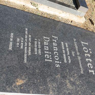 LOTTER Francois Daniel 1957-2019