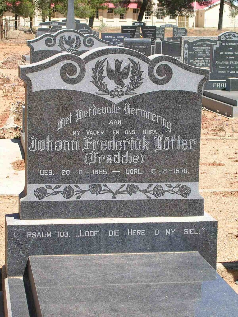 LÖTTER Johann Frederick 1885-1970