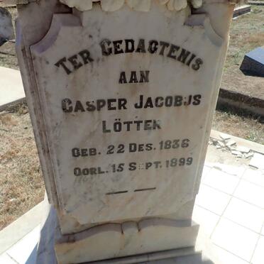 LOTTER Casper Jacobus 1836-1999 &amp;  Elizabeth Maria DU PLESSIS 1838-1936