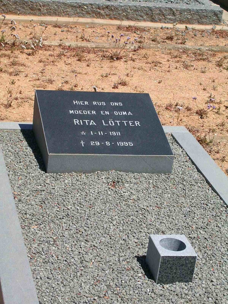 LÖTTER Rita 1911-1995