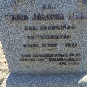 MALAN Maria Johanna 1845-1924