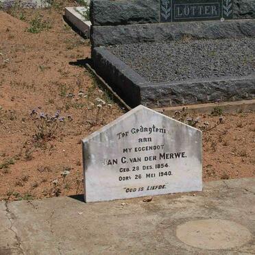 MERWE Jan C., van der 1854-1940