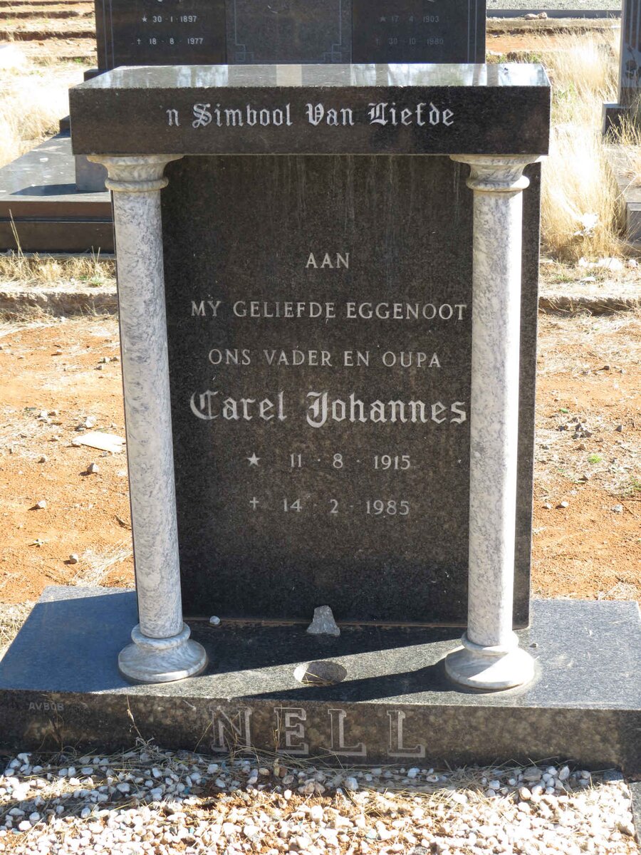 NELL Carel Johannes 1915-1985