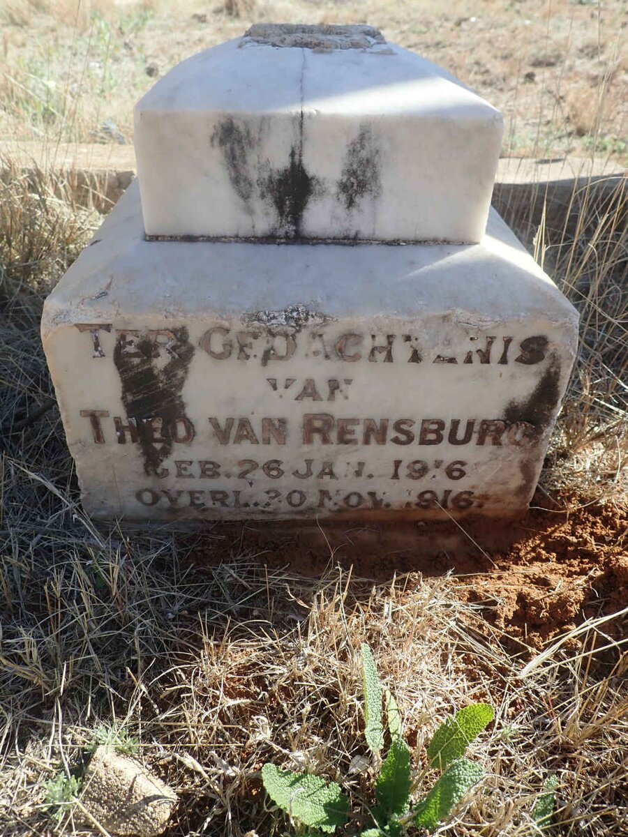 RENSBURG Theo, van 1916-1916