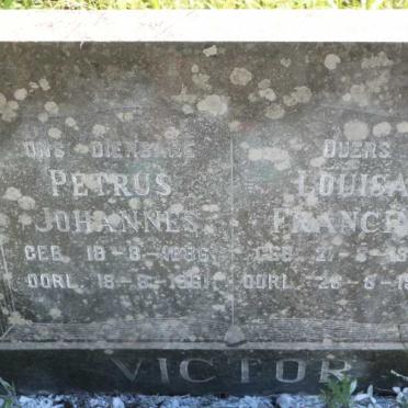 VICTOR Petrus Johannes 1886-1961 &amp; Louisa Francina 1893-1968