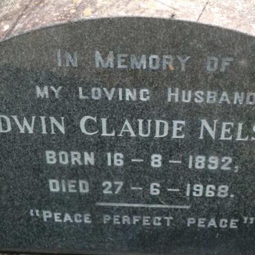 NELSON Edwin Claude 1892-1968