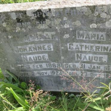 NAUDE Willem Isak Johannes 1868-1924 &amp; Maria Catherina 1873-1954