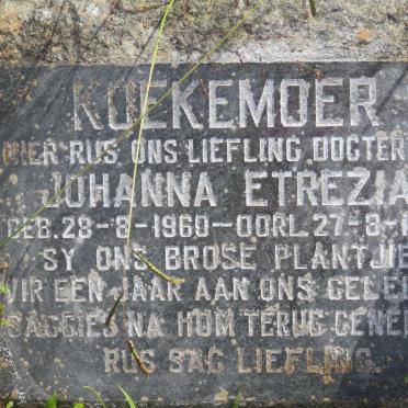 KOEKEMOER Johanna Etrezia 1960-1961