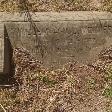 VENTER Willem A., v.d. 1902-1915