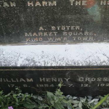 CROSSMAN William Henry 1854-1923 &amp; Mary Magdalene CHANDLER -1915