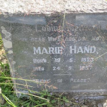 HAND Marie 1923-1957