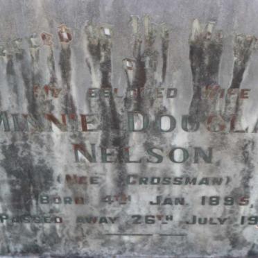 NELSON Minnie Douglas nee CROSSMAN 1895-1939