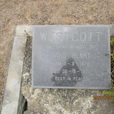 WESTCOTT David Henry 1878-1971