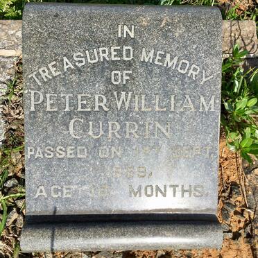 CURRIN Peter William -1959