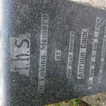 COCK Arthur 1874-1953