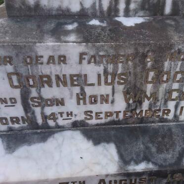 COCK Cornelius 1825-1908 &amp; Edith JAFFRAY 1848-1934