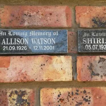 WATSON Allison 1926-2001