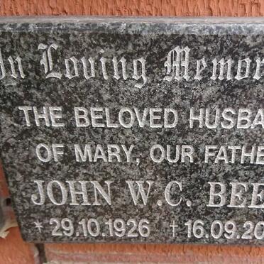 BEER John W.C. 1926-2018